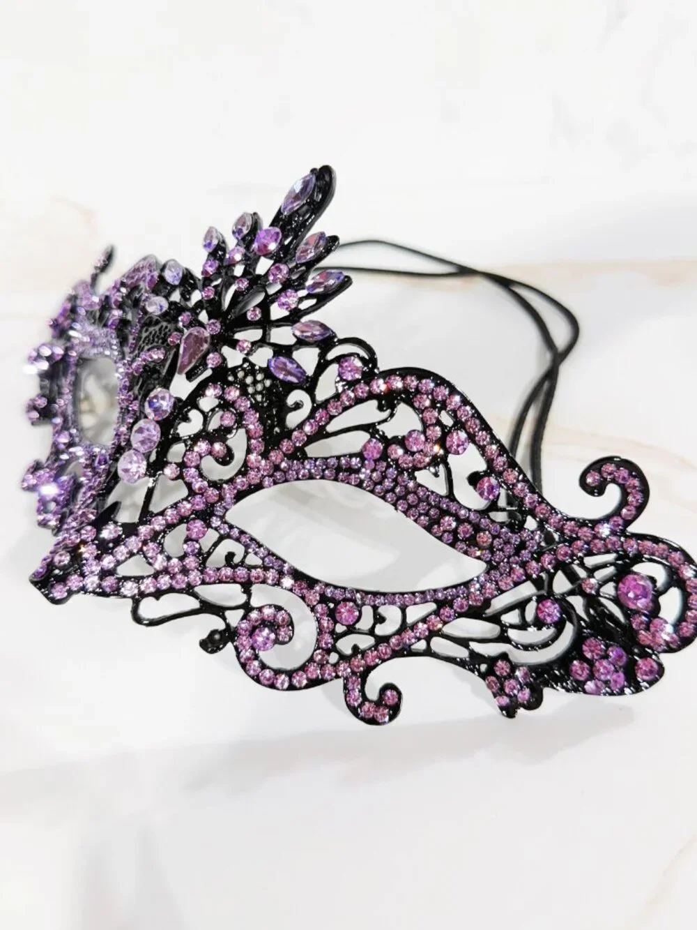 Handmade lavender rhinestone